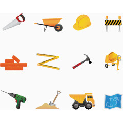 建筑施工图标素材