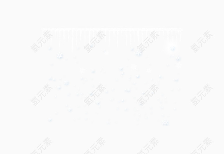 飘雪海报装饰