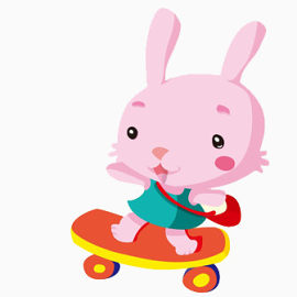 轮滑兔子