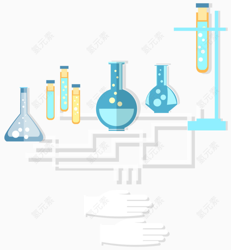 矢量化学实验素材