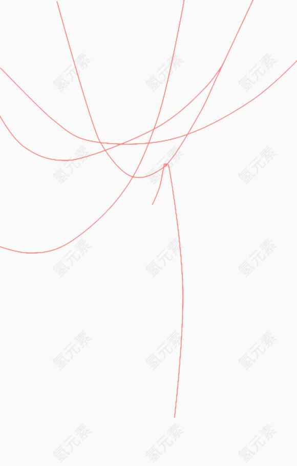 红色线条