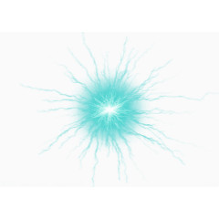 蓝色炸裂的光效