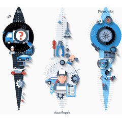 漂亮的矢量维修图