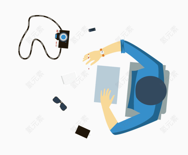 商务人物工作中