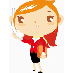 打电话矢量咨询客服