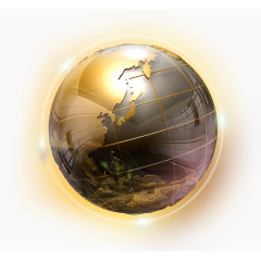 金属地球效果素材