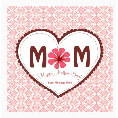 母亲节心形图案