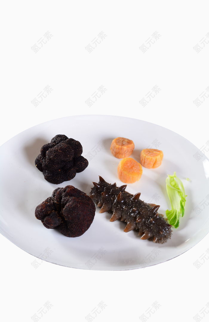 黑松露元贝炖活辽参
