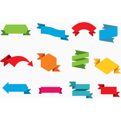 简约几何促销标签矢量素材