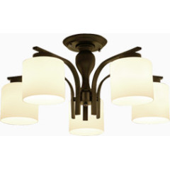 咖啡色复古吊顶灯