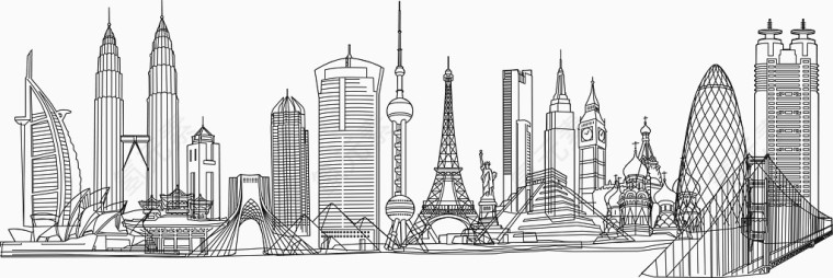 简笔画建筑