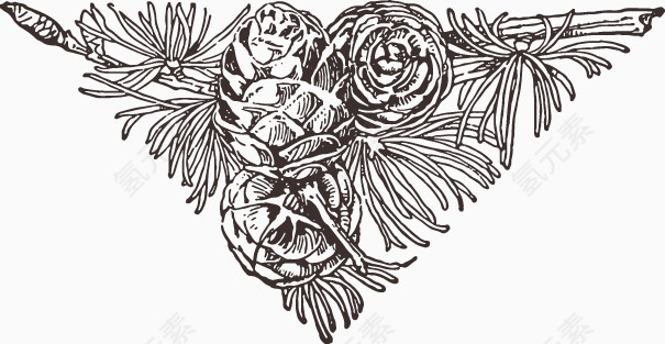 装饰森林花纹