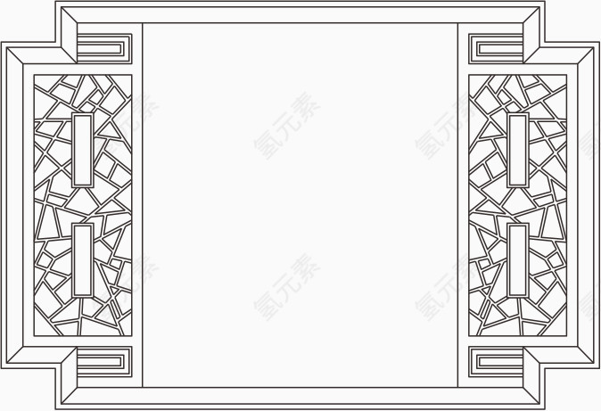 传统古典中式窗