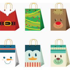 购物袋包装矢量免抠素材
