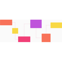 创意方块流程图