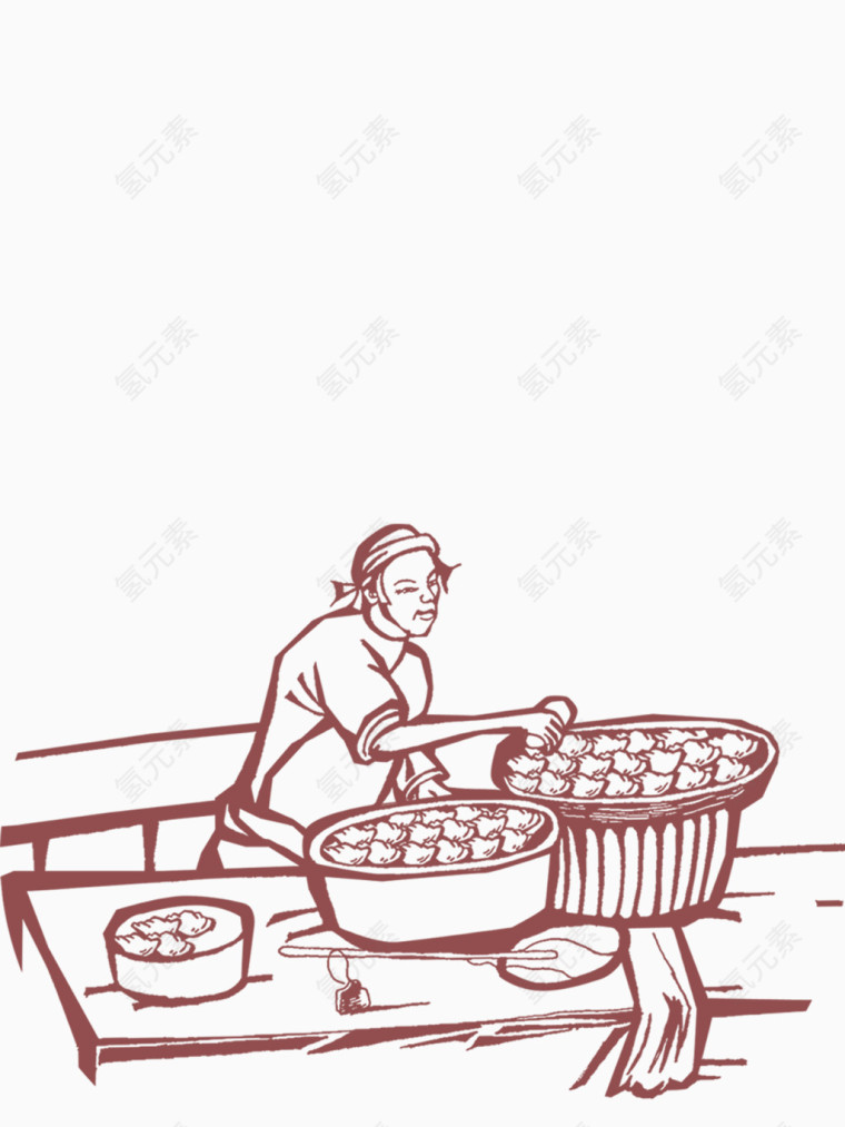 端午粽子人物