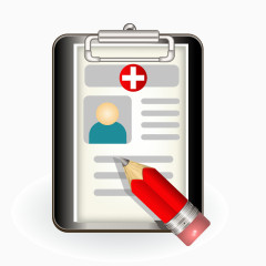 手绘医药账本矢量图