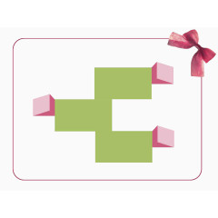 可爱粉色蝴蝶结PPT背景