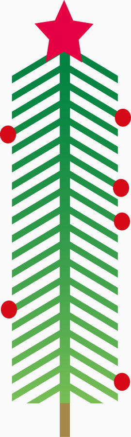 矢量圣诞树图形png元素