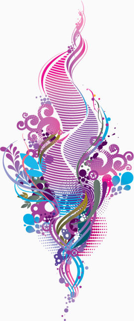 缤纷多彩时尚潮流元素