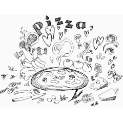 简笔画爱心蘑菇形状