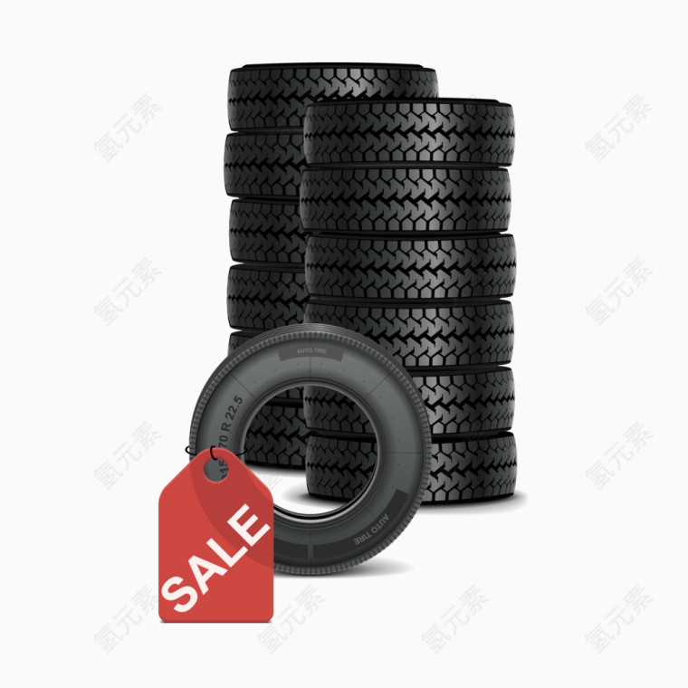 汽车轮胎矢量图