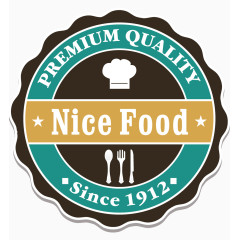 欧式古典餐饮标签矢量素材