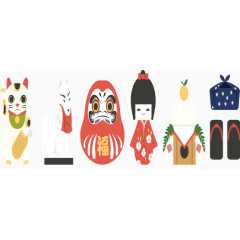 日本特色小玩偶