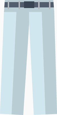 矢量扁平化休闲裤