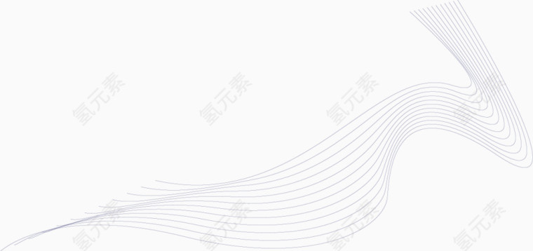 经典卡通波浪线素材