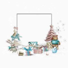 卡通装饰相框小熊礼物