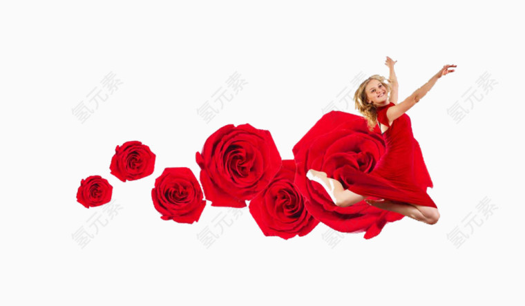 创意红色性感美女