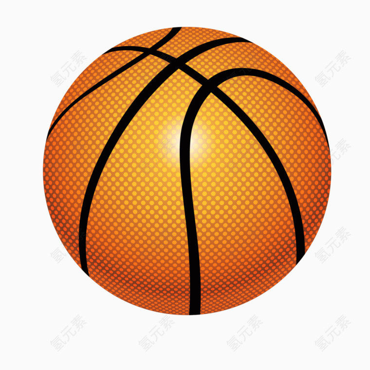 矢量手绘篮球