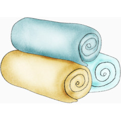 手绘小清新毛巾