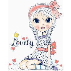 女孩背包衣服日记本装饰图案