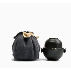 禅风黑陶快客杯