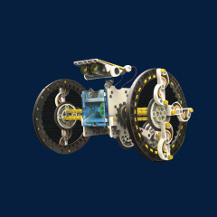 科技启蒙玩具探测车轮字