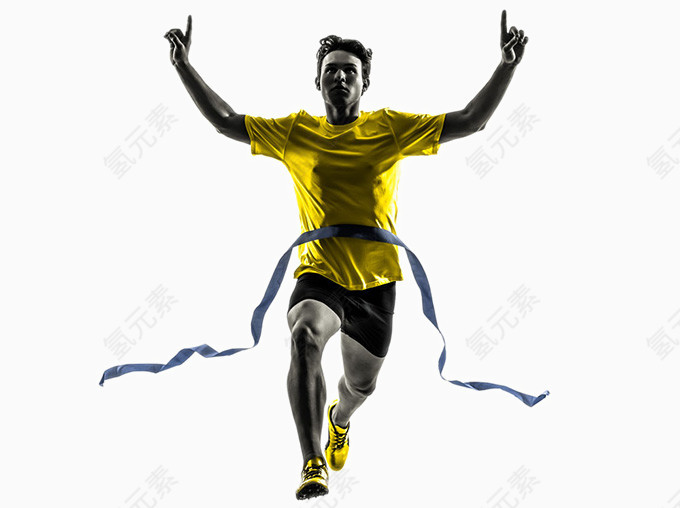 勇夺第一名的男士高清图片