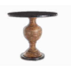 圆形的黑色茶几