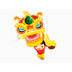 舞狮子素材图片