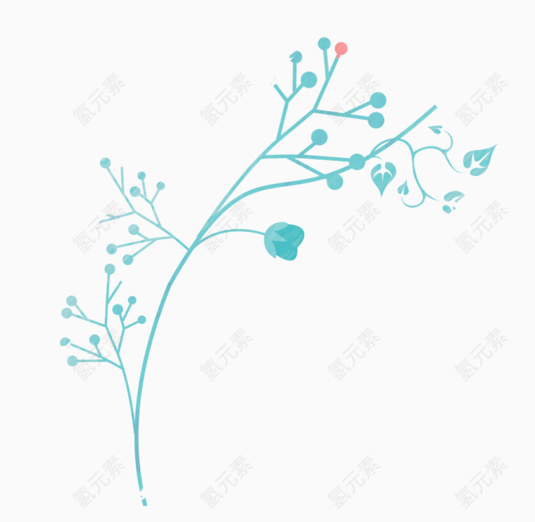 装饰树木矢量免抠