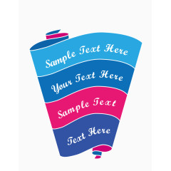 五颜六色的彩带