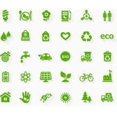 生态环境矢量图标