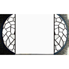 月亮门创意元素psd分层