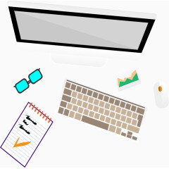 商务办公桌摆设