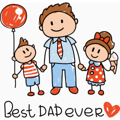 父亲节装饰元素