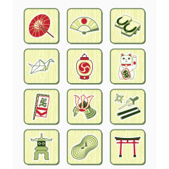 淡黄色木纹背景矢量图标