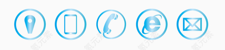 矢量地址电话图标