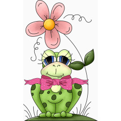 卡通手绘可爱小青蛙