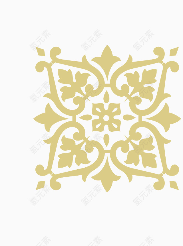 金丝线花纹   花纹素材   花草